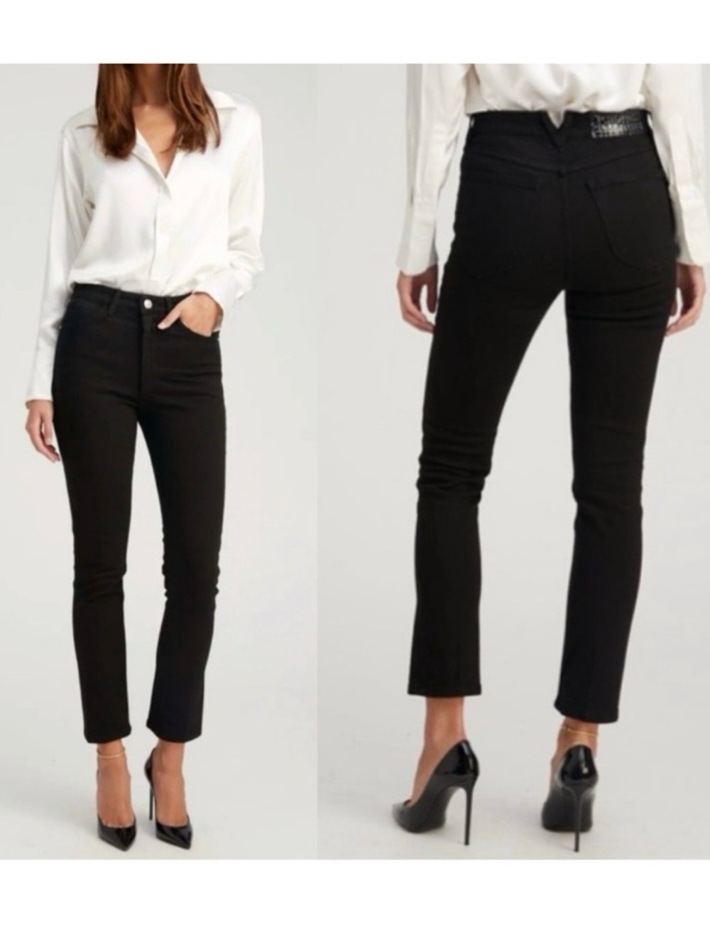 SPRWMN Stevie Skinny Straight Leg Denim Jeans Black